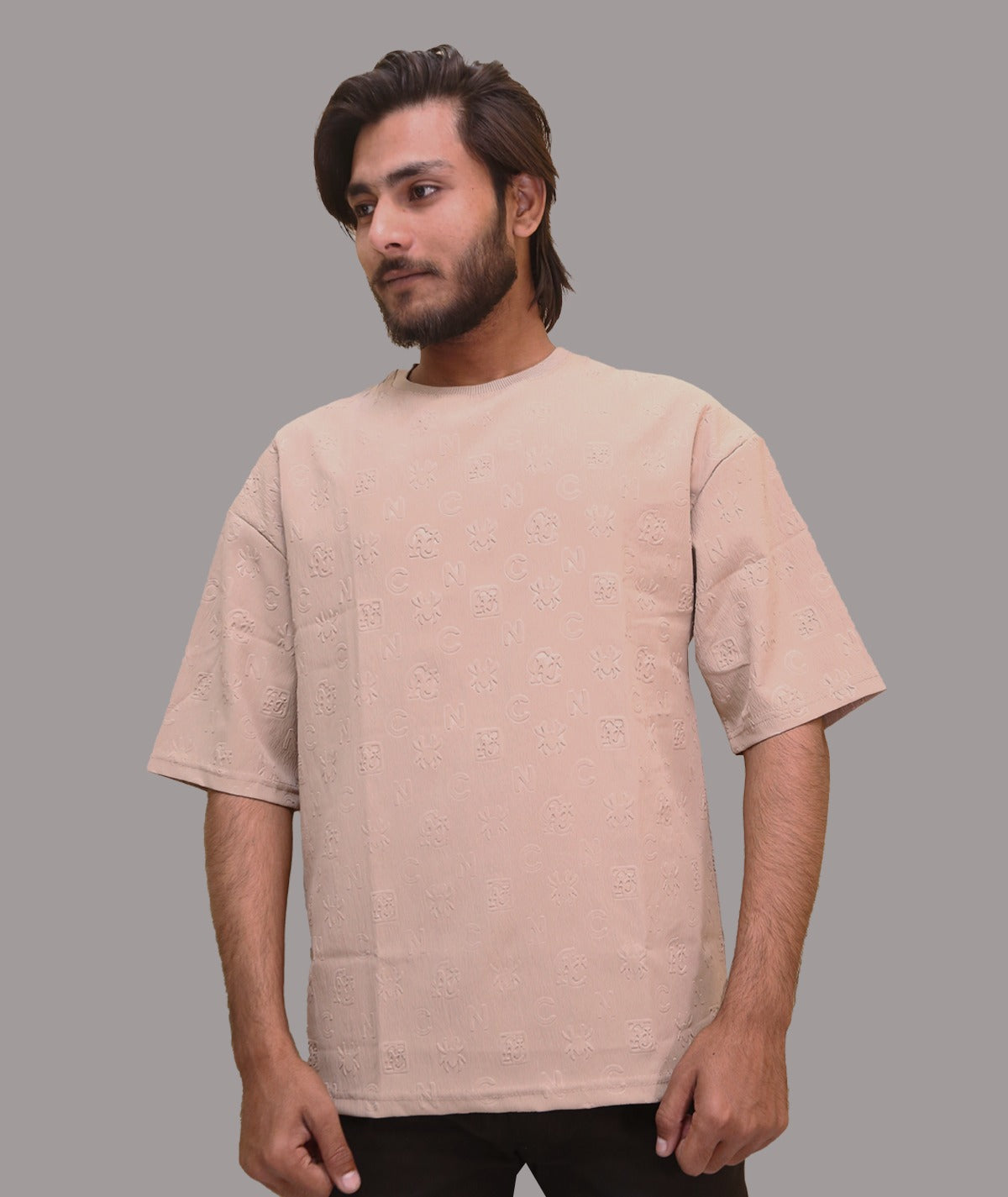 Premium Embossed Drop shoulder T-Shirt